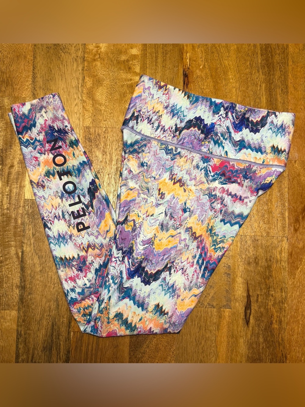 Peloton River Rock High-Waist Printed Leggings - Size small